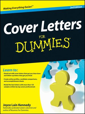 cover image of Cover Letters For Dummies